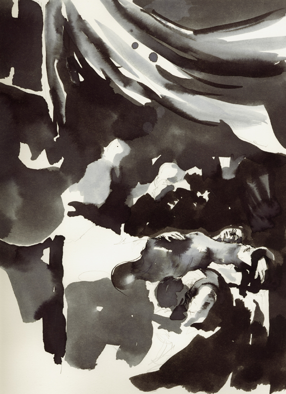 Caravage_Mort de la Vierge_étude